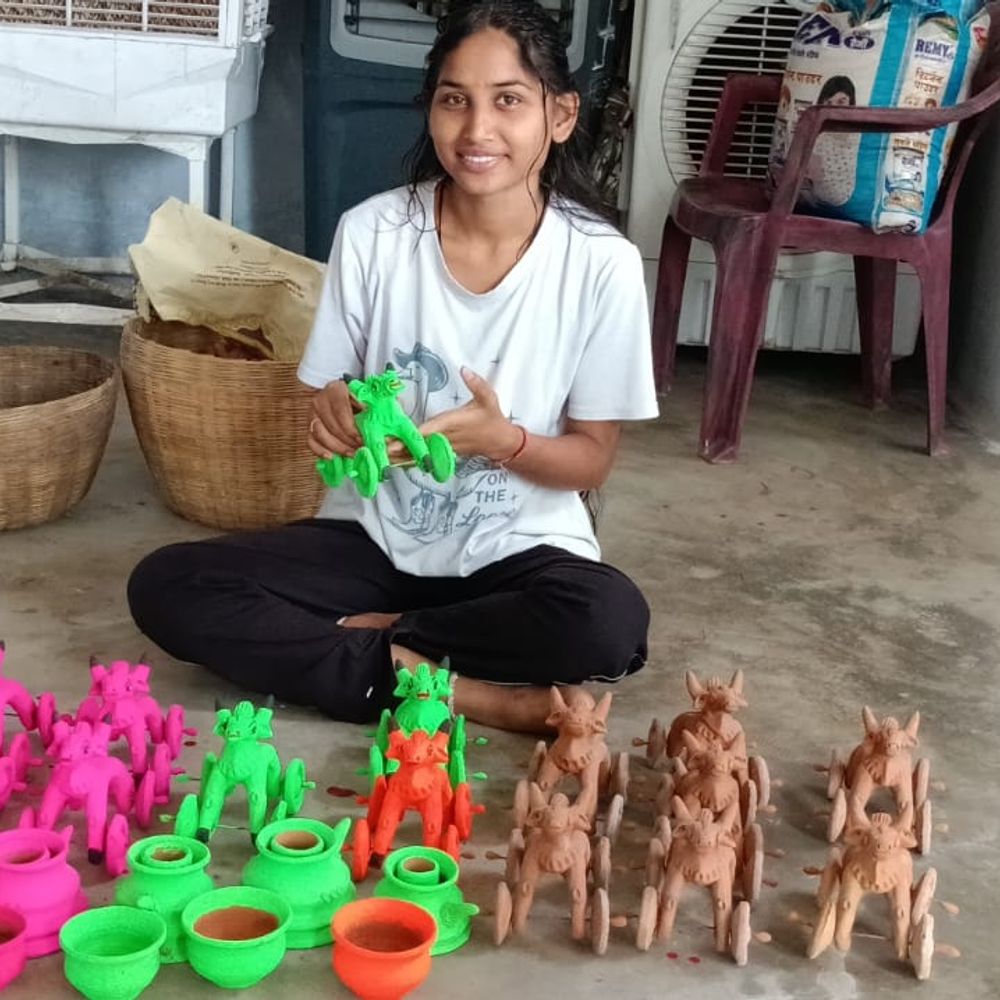 छुरीकला में धूमधाम से मनाया गया पोला पर्व, घटी मिट्टी के बैलों की मांग